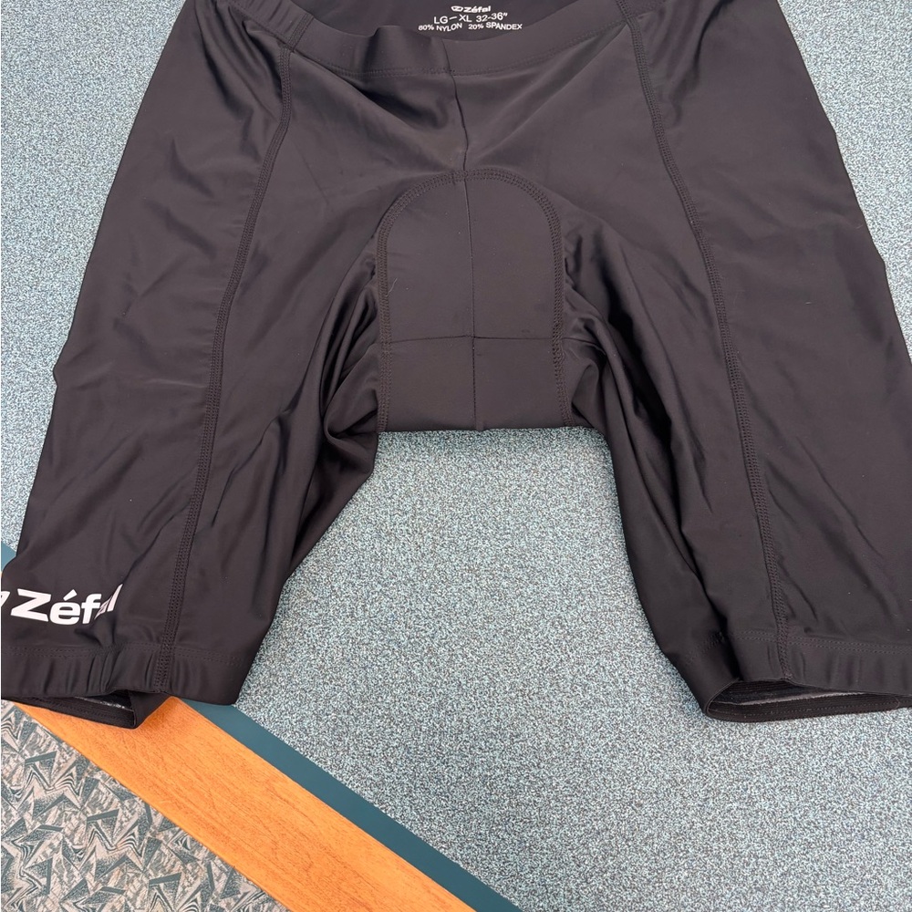 ZEFAL Black Nylon-Spandex Cycling Shorts